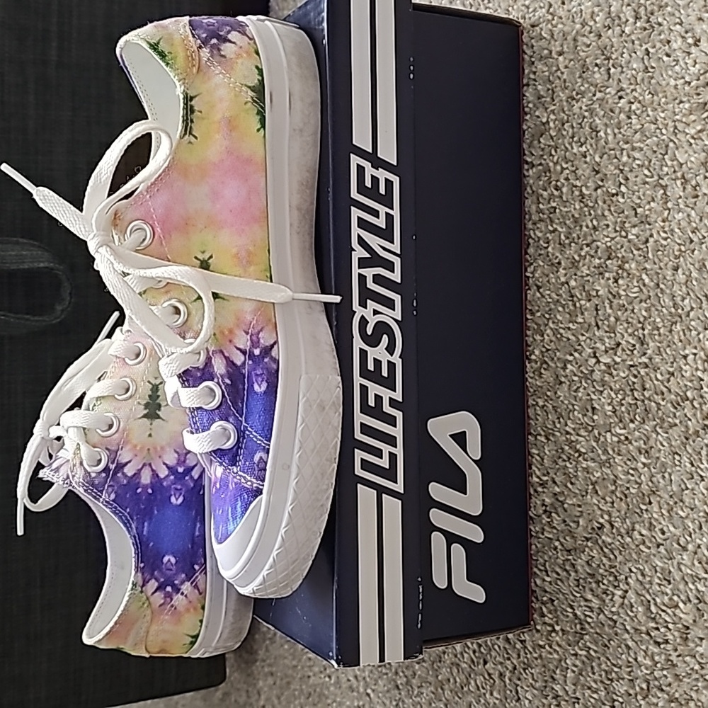 Fila tie dye low tops